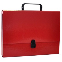 TECZKA Z RĄCZKĄ A4 OFFICE PRODUCTS BORDOWA TEKTURA POWLEKANA PP 50MM