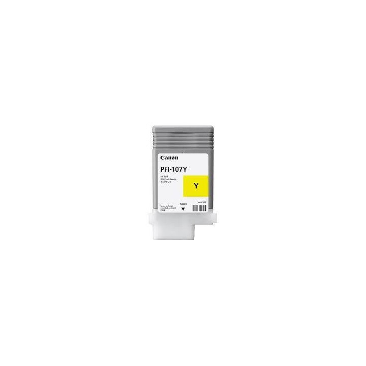 TUSZ ORYGINALNY CANON PFI107Y 6708B001 YELLOW 130 ML