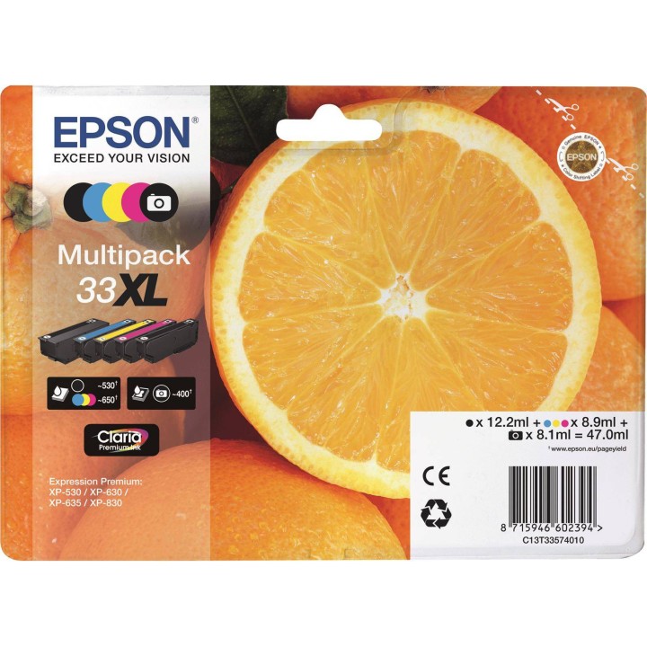 TUSZ ORYGINALNY EPSON T3357 C13T33574011 CMYK 47 ML