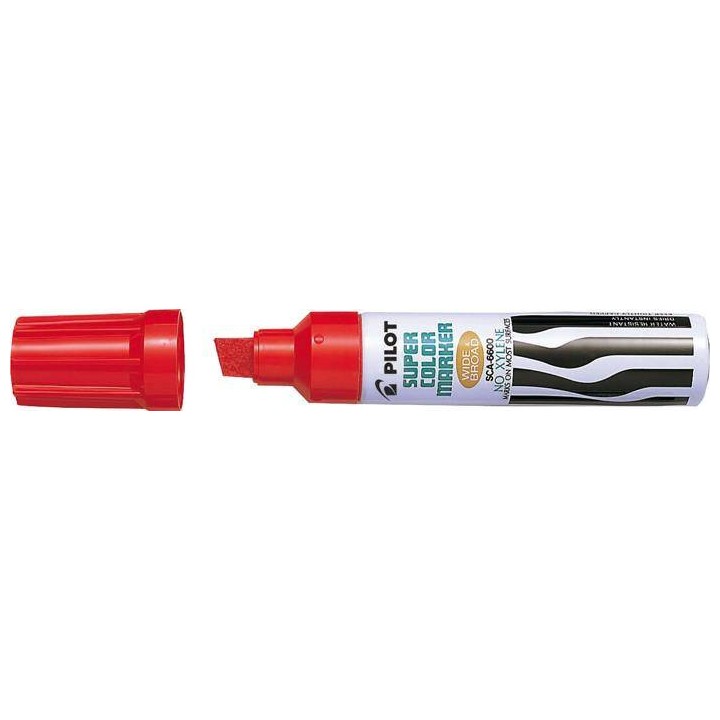 MARKER PERMANENTNY PILOT JUMBO SCA-6600R CZERWONY ŚCIĘTA