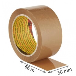TAŚMA PAKOWA HOT MELT 50MMX66M 3M SCOTCH® HOT-MELT 371 BRĄZOWA