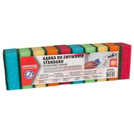 GĄBKA OFFICE PRODUCTS STANDARD MIX KOLORÓW 10 SZT