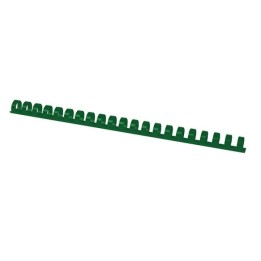 GRZBIET PLASTIKOWY 14MM (125 KARTEK) OFFICE PRODUCTS ZIELONY 100 SZT.