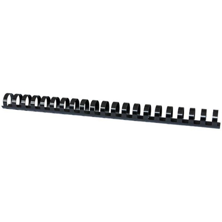 GRZBIET PLASTIKOWY 22MM (210 KARTEK) OFFICE PRODUCTS CZARNY 50 SZT.