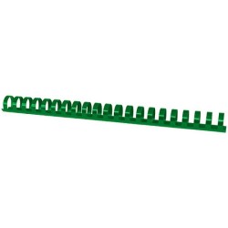 GRZBIET PLASTIKOWY 22MM (210 KARTEK) OFFICE PRODUCTS ZIELONY 50 SZT.