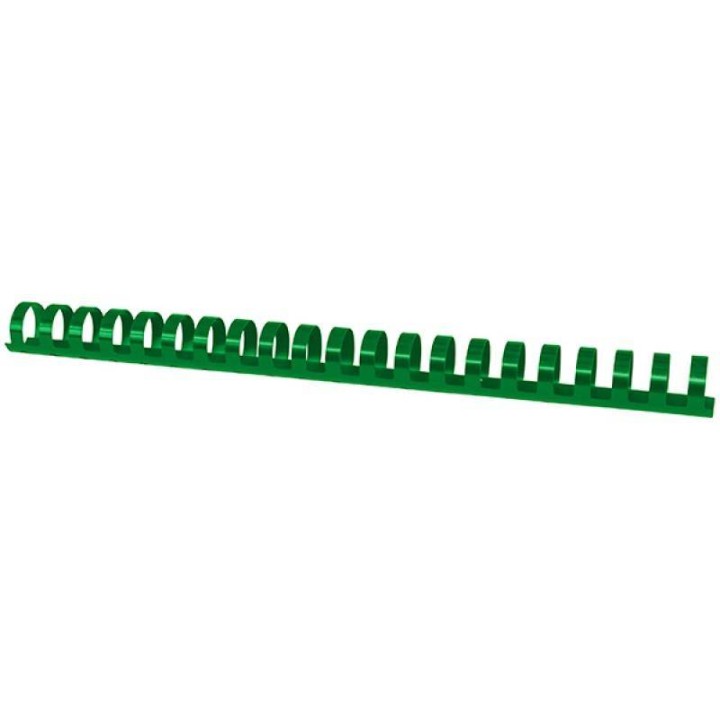 GRZBIET PLASTIKOWY 22MM (210 KARTEK) OFFICE PRODUCTS ZIELONY 50 SZT.