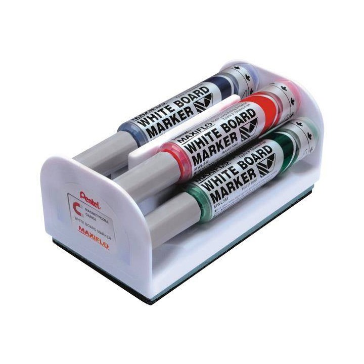 MARKER SUCHOŚCIERALNY PENTEL MAXFILO MWL5M-4N MIX*4 OKRĄGŁA 4SZT