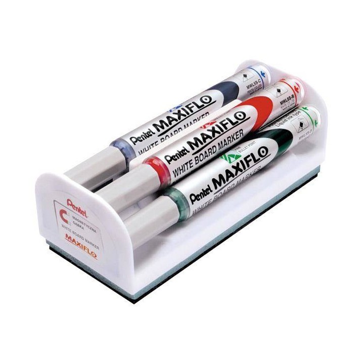 MARKER SUCHOŚCIERALNY PENTEL MAXFILO MWL5S-4N MIX*4 OKRĄGŁA 4SZT