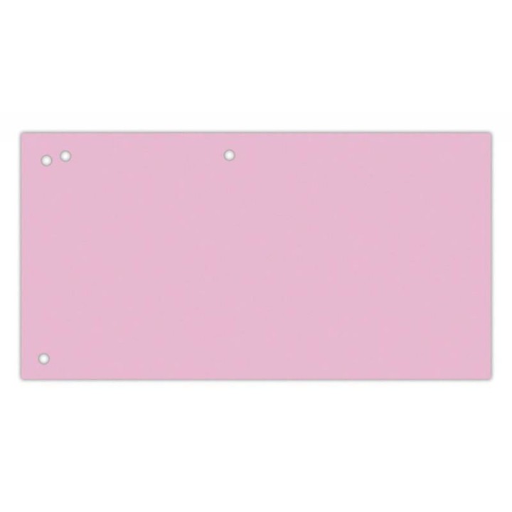 PRZEKŁADKI 1/3 A4 OFFICE PRODUCTS RÓŻOWE KARTON 190G/M² 100SZT