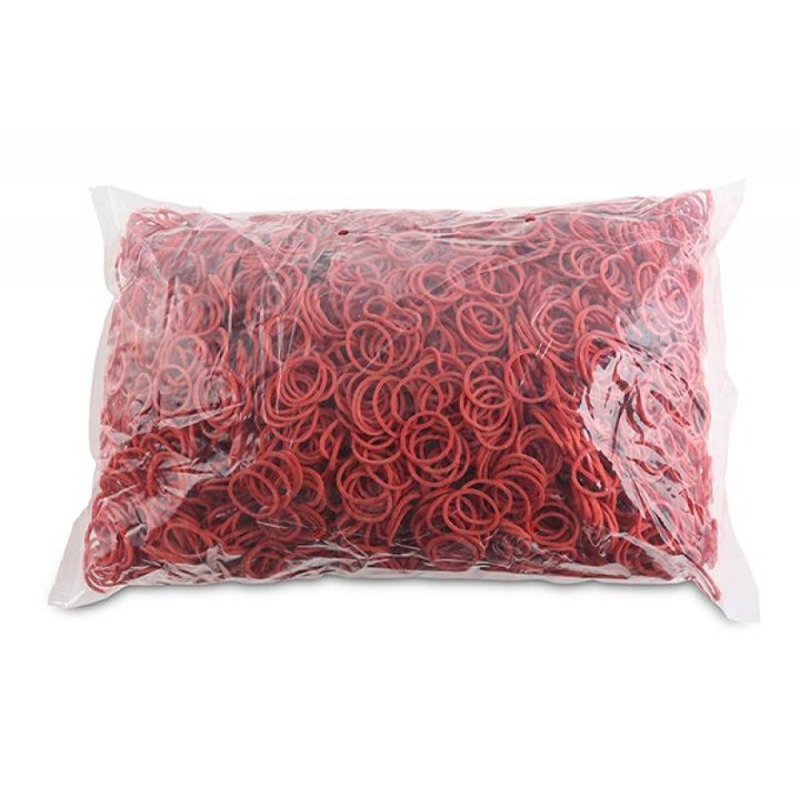 GUMKI RECEPTURKI OFFICE PRODUCTS 20MM 1,5X1,5MM 60% CZERWONE 1KG