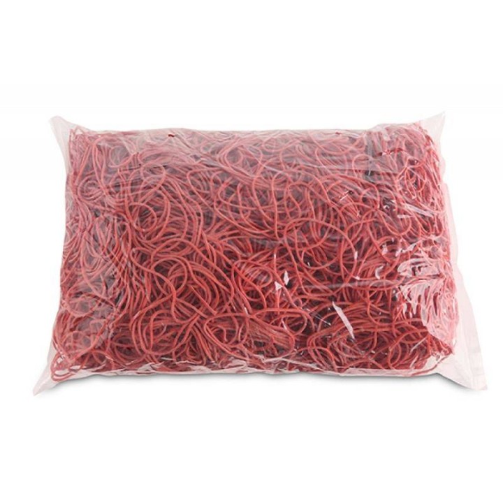 GUMKI RECEPTURKI OFFICE PRODUCTS 50MM 1,5X1,5MM 60% CZERWONE 1KG