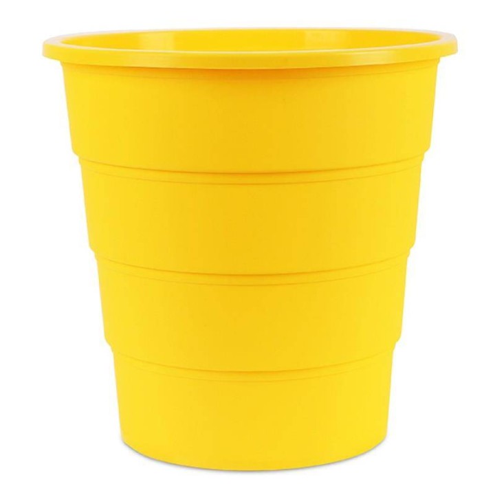 KOSZ NA ŚMIECI 16L OFFICE PRODUCTS ŻÓŁTY PLASTIK