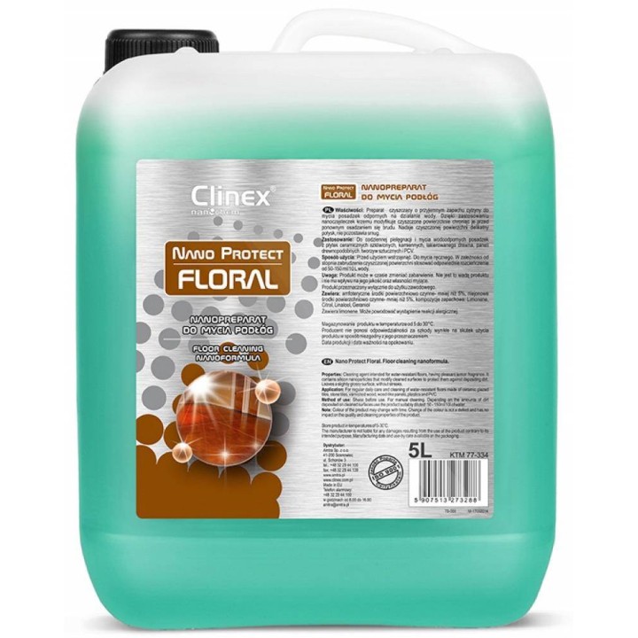 PREPARAT DO MYCIA POSADZEK CLINEX NANO PROTECT 5L
