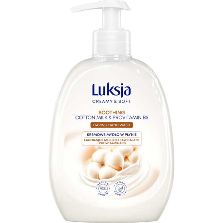 MYDŁO W PŁYNIE LUKSJA COTTON MILK & VITAMINS 500ML