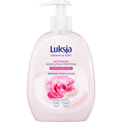 MYDŁO W PŁYNIE LUKSJA ROSE PETALS & MILK PROTEINS 500ML