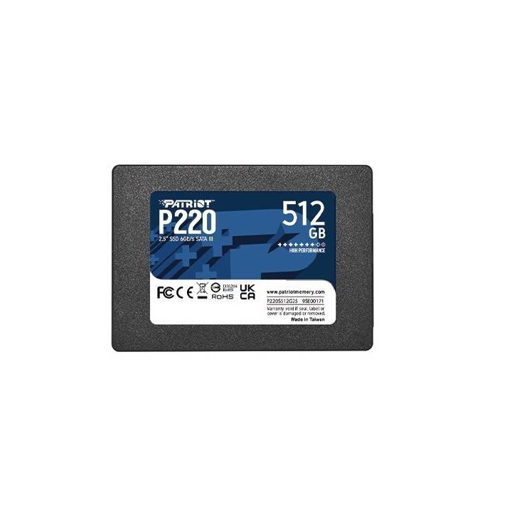 PATRIOT DYSK SSD 512GB P220 550/500MB/S SATA III 2.5 CALA