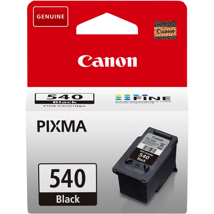 CANON ORYGINALNY INK / TUSZ PG540, BLACK, 180S, 5225B001, CANON PIXMA MG2150, MG3150, MG4150, MX375, MX435, MX515