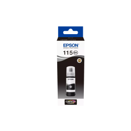 EPSON 115 ORYGINALNY INK / TUSZ C13T07C14A, BLACK, EPSON ECOTANK L8160, L8180