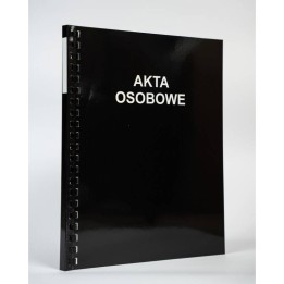 TECZKA DO AKT OSOBOWYCH A4/1,2CM CZARNA KONFEX T-03