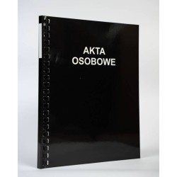 TECZKA DO AKT OSOBOWYCH A4/1,2CM CZARNA KONFEX T-03