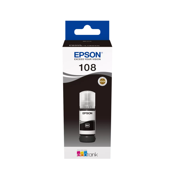 EPSON 108 ORYGINALNY INK / TUSZ C13T09C14A, BLACK, EPSON L8050
