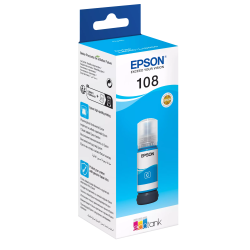 EPSON 108 ORYGINALNY INK / TUSZ C13T09C24A, CYAN, EPSON L8050