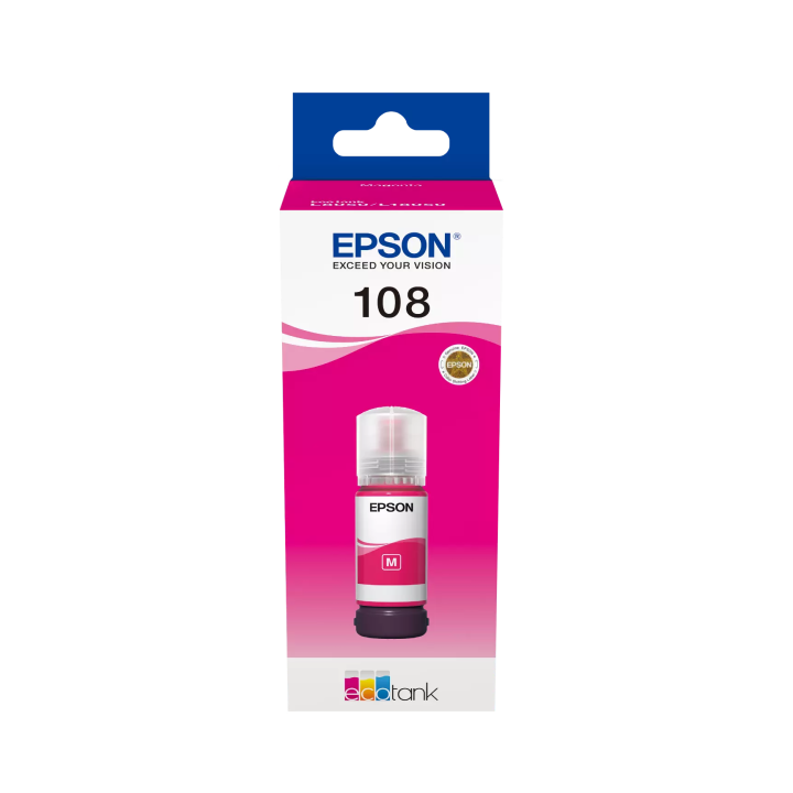 EPSON 108 ORYGINALNY INK / TUSZ C13T09C34A, MAGENTA, EPSON L8050