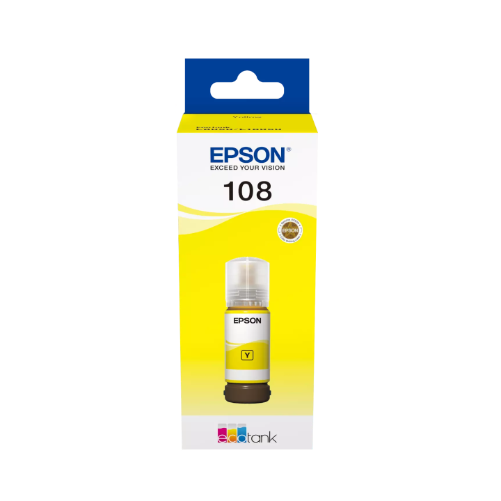 EPSON 108 ORYGINALNY INK / TUSZ C13T09C44A, YELLOW, EPSON L8050
