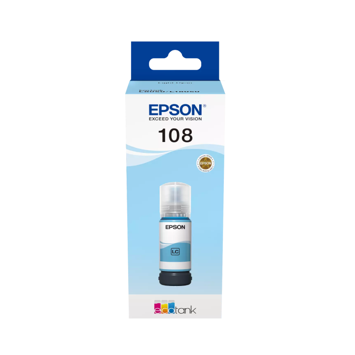 EPSON 108 ORYGINALNY INK / TUSZ C13T09C54A, LIGHT CYAN, EPSON L8050