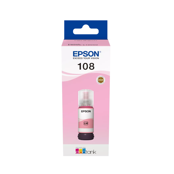 EPSON 108 ORYGINALNY INK / TUSZ C13T09C64A, LIGHT MAGENTA, EPSON L8050