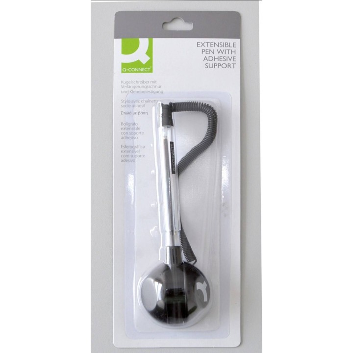DŁUGOPIS NA SPRĘŻYNCE LEŻĄCY/STOJĄCY Q-CONNECT NIEBIESKI 0.7MM