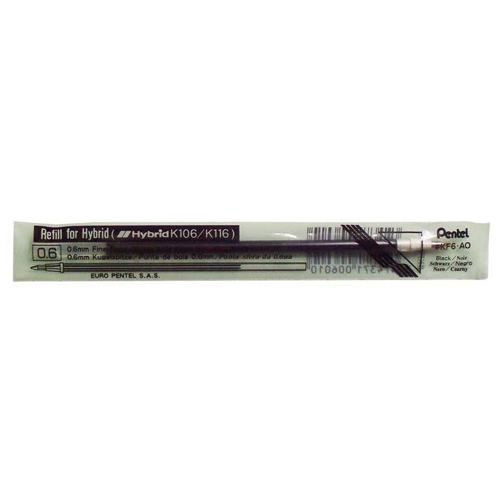WKŁAD DO DŁUGOPISU PENTEL K116 KF6-A CZARNY