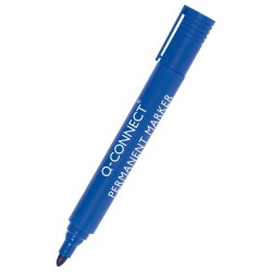 MARKER PERMANENTNY Q-CONNECT NIEBIESKI OKRĄGŁA 1.5-3MM