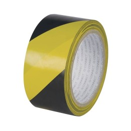 TAŚMA OSTRZEGAWCZA 48MMX20M Q-CONNECT CZARNO-ŻÓŁTA