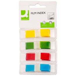 ZAKŁADKI INDEKSUJĄCE FOLIOWE 12X45MM Q-CONNECT MIX KOLORÓW 4X35 SZT