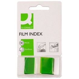 ZAKŁADKI INDEKSUJĄCE FOLIOWE 25,4X43,7MM Q-CONNECT ZIELONE 50 SZT