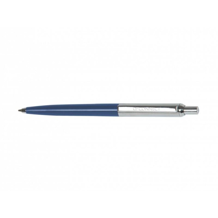 DŁUGOPIS AUTOMATYCZNY Q-CONNECT PRESTIGE NIEBIESKI 0.7MM NIEBIESKO/SREBRNA OBUDOWA