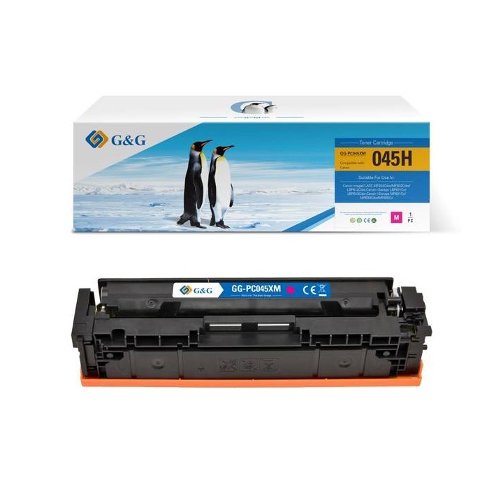 G&G KOMPATYBILNY TONER Z 045HM, MAGENTA, 2200S, NT-PC045XM, DLA CANON MF634CDW, MF632CDW, LBP612CDW, LBP611CN, LBP613CDW, N