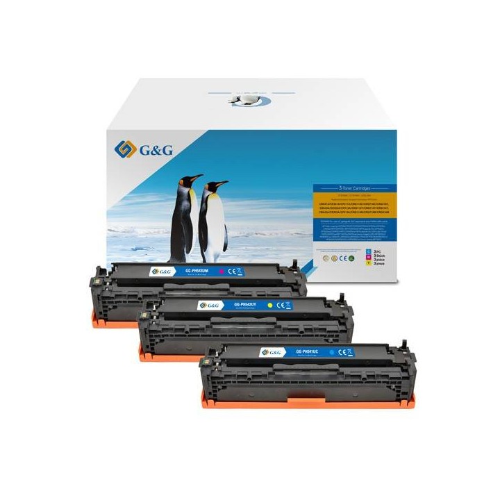G&G KOMPATYBILNY TONER Z CB541A, CE320A, CF210X, CRG116, CRG716, CRG316, CYAN, 1400S, NT-PH541UC, HP 125A, DLA HP COLOR LASERJET