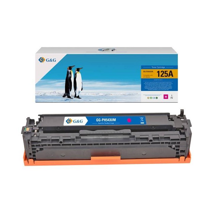 G&G KOMPATYBILNY TONER Z CB543A, CE320A, CF210X, CRG116, CRG716, CRG316, MAGENTA, 1400S, NT-PH543UM, HP 125A, DLA HP COLOR LASER