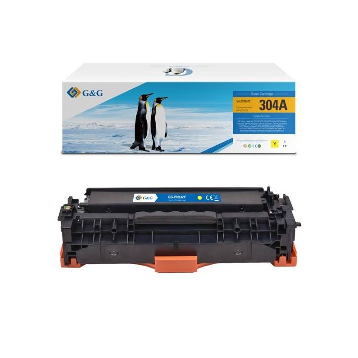 G&G KOMPATYBILNY TONER Z CC532A, CE412A, CF382A, CRG118, CRG718, CRG318, YELLOW, 2800S, NT-PH532UY, HP 304A, DLA HP COLOR LASERJ