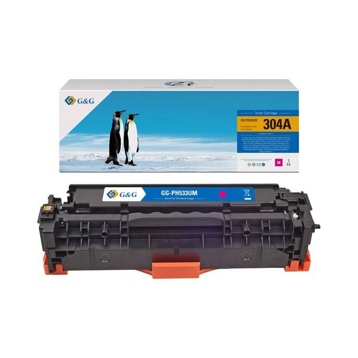 G&G KOMPATYBILNY TONER Z CC533A, CE413A, CF383A, CRG118, CRG718, CRG318, MAGENTA, 2800S, NT-PH533UM, HP 304A, DLA HP COLOR LASER