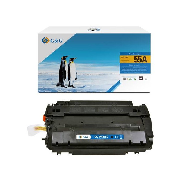 G&G KOMPATYBILNY TONER Z CE255A, BLACK, 6000S, NT-PH255C, HP 55A, DLA HP LASERJET ENTERPRISE MFP M525C/MFP M525F/MFP M525DN, N
