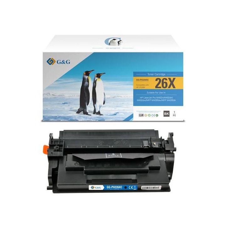G&G KOMPATYBILNY TONER Z CF226X, BLACK, 9000S, NT-PH226XC, HP 26X, DLA HP LASERJET PRO M402/M406, N