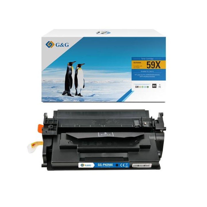 G&G KOMPATYBILNY TONER Z CF259X, BLACK, 10000S, NT-PH259X, HP 59X, BEZ CHIP-A, DLA HP LASERJET PRO M304/M404N/DN/DW, N