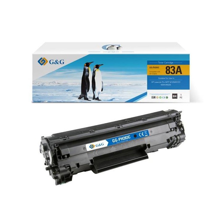 G&G KOMPATYBILNY TONER Z CF283A, BLACK, 1500S, NT-PH283C, HP 83A, DLA HP LASERJET PRO M125/125FW/125A/M127/M127FW, N