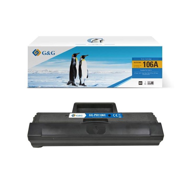 G&G KOMPATYBILNY TONER Z W1106A, BLACK, 1000S, NT-PH1106, HP 106A, DLA HP LASERJET MFP 135A/135W/137FNW/107A/107W, N
