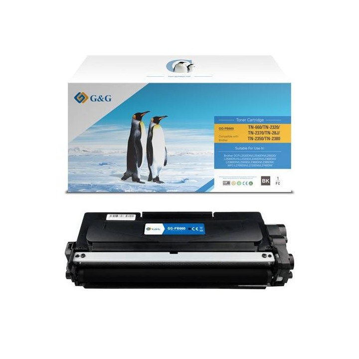 G&G KOMPATYBILNY TONER Z TN2320, BLACK, 2600S, NT-PB660, DLA BROTHER DCP-L2520DW, L2540DW, HL-L2320D, L2340DW, L2360DW,, N