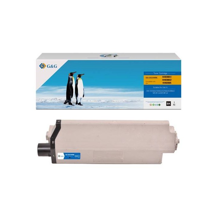 G&G KOMPATYBILNY TONER Z 44469803, BLACK, 3500S, NT-CO310BK, DLA OKI C310DN, C330DN, C510DN, C530DN, MC351DN, MC361DN, N