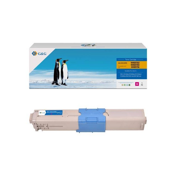 G&G KOMPATYBILNY TONER Z 44469705, MAGENTA, 3000S, NT-CO310M, DLA OKI C310DN, C330DN, C510DN, C530DN, MC351DN, MC361DN, N